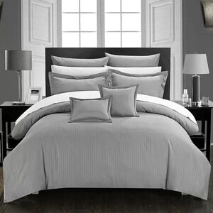NEW Chic Home Khaya 7 Piece Jacquard Comforter Set - Twin